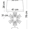 Дизайнерский настольный светильник SUN KING - 2